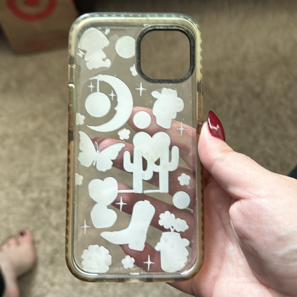 Casetify iPhone 13 Sticker Tattoo Cowboy Clear Phone Case - Picture 2 of 2
